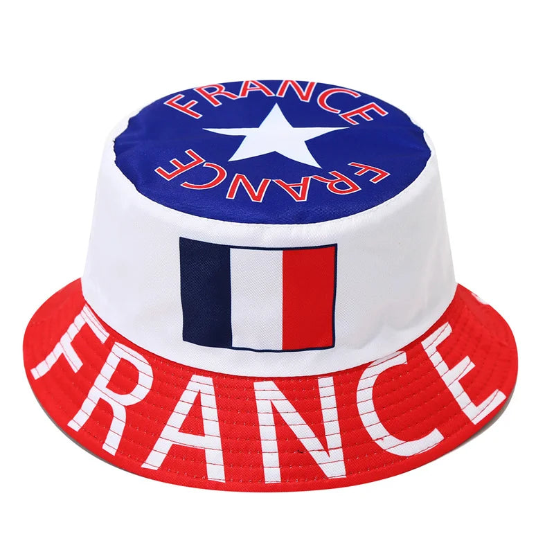 2026 Countries National Flag Bucket Hat Men Women Football Fan Party Football Cup Reversible Sun Hat Soccer Fans Fisherman Hat