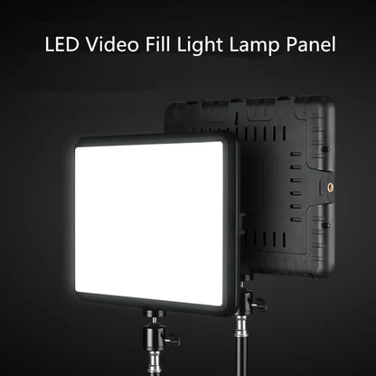 LED Photography Video Light Panel Lighting Photo Studio Lamp Kit with 8/12 Inch Adjustable Brightness,for YouTube Live Streaming