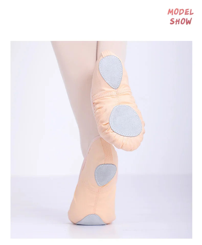 Women Ballet Shoes Canvas Girls Dance Slippers Split Sole Gymnastics Yoga Dancing Shoes Children Adult Ballerina Shoes