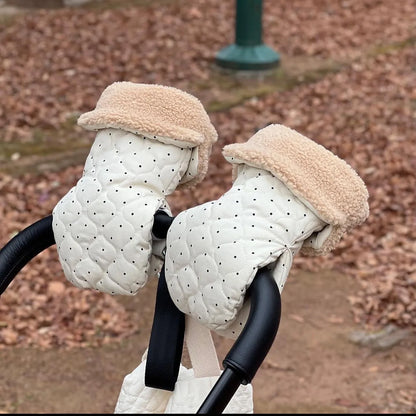 Premium Waterproof Stroller Gloves - Winter Warm Hand Muff Mittens for Pram & Pushchair (2 Pack)