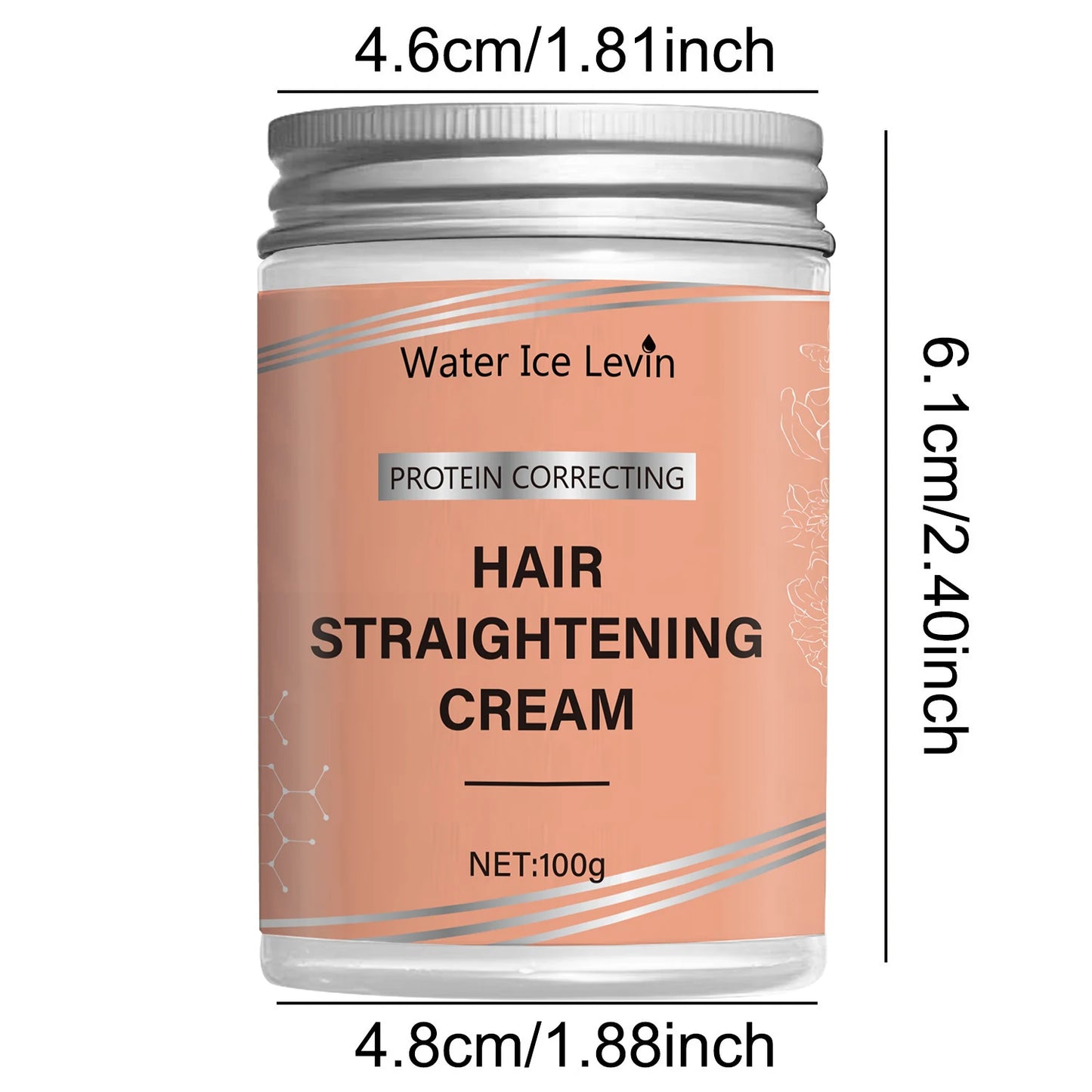 Protein Correcting Hair Cream. Straightening Smoothing Formula. Comb Without Knots. Repairs Conditions Strands.