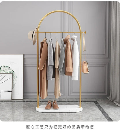 Hanger Floor Bedroom and Household Clothes Rack Simple Indoor Hanging Clothes Rack Multi-Functional Living Room Simple Coat Rack