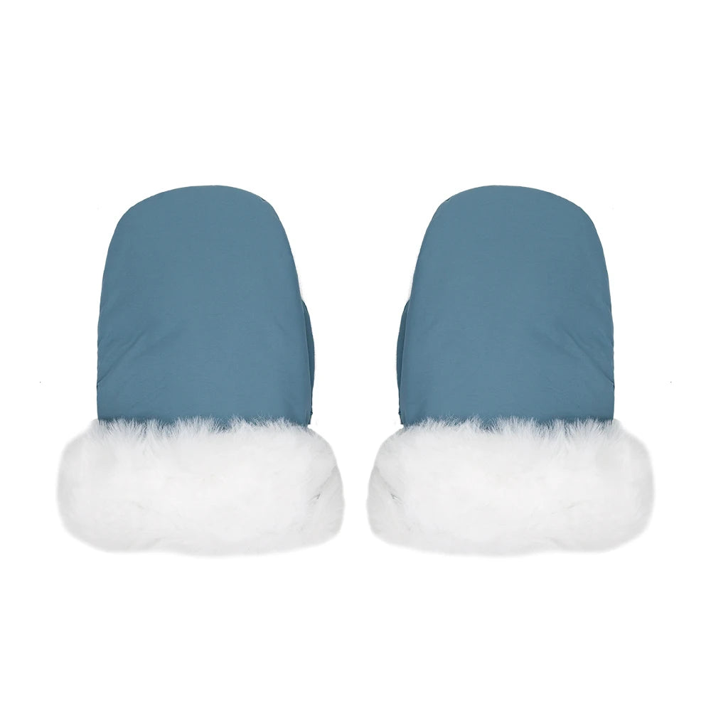 Stroller Gloves 1 Pair Winter Windproof Warm Cute Bear Brown Style Universal Prams Gloves Waterproof Baby Stroller Accessories