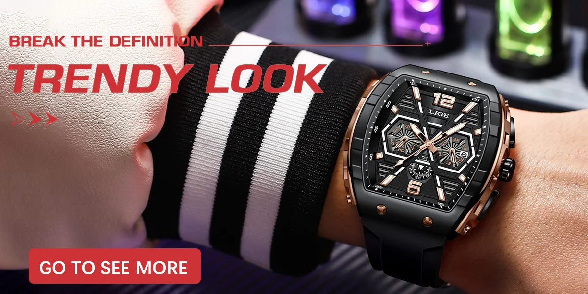 LIGE Neue modische Herrenuhren Top-Marke Luxus Sport Wasserdicht Schlichte ultradünne Uhren Herren Quarzuhr Relogio Masculino + Box