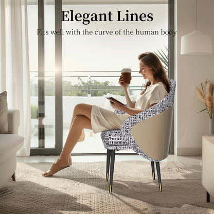 Modern Upholstered Dining Chairs, High-Density Sponge Foam, for Kitchen and Restaurant Dinner Chair, Set of 2