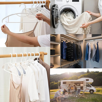 Household Non-slip Hanger, Thick And Wide Shoulder Plastic Drying Rack, Used To Hang Clothes Wholesalers