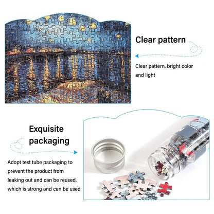 150PCS/Set Oil Painting Jigsaw Puzzles Mini Test Tube Oil Painting Jigsaw Gifts Family Educational Toys Adult Children