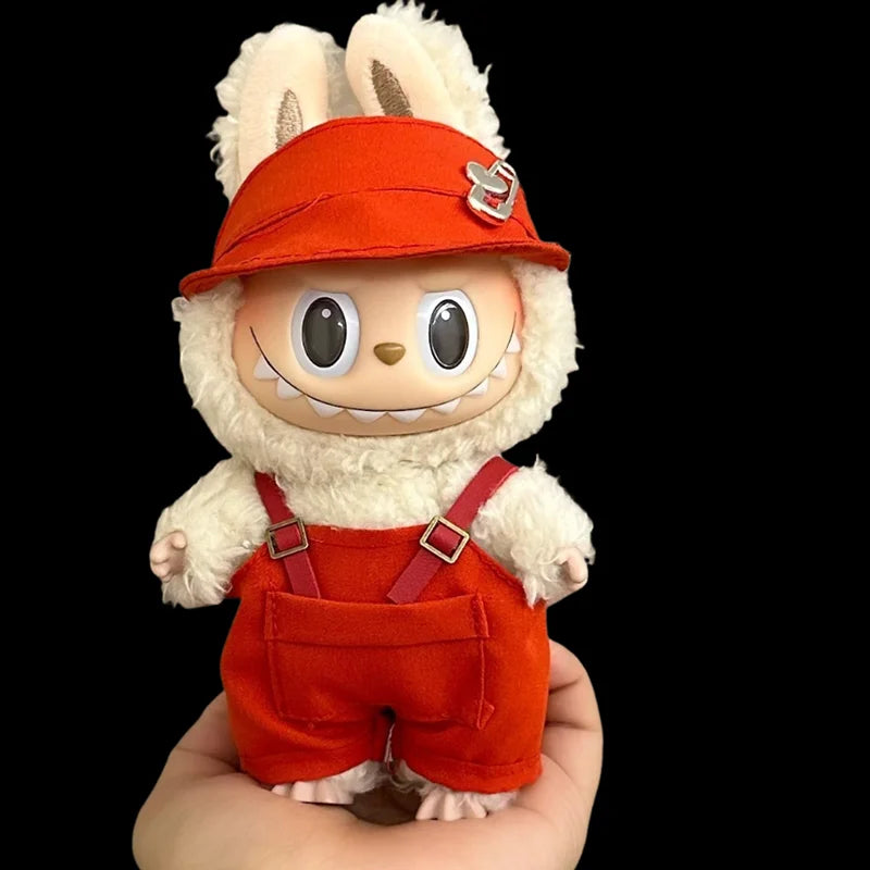 New style for Labubu 17cm doll clothes DIY accessories hat pants decoration set collection birthday gift cute children's toys