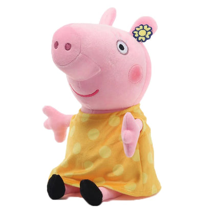 30CM Original Peppa Pig Page Pig Grandpa Pig Grandma Plush Toy Children Page Boy Girl Doll Peppa George Doll Birthday Gift