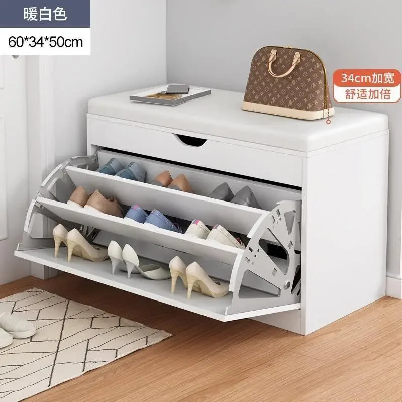Modern Shoe Cabinets Storage Entrance Stool Entrance Hall Shoe Cabinets Bench White Living Room Home Furniture