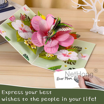 3D Butterfly Pop Up Greeting Cards Postcard For Valentine's Day, Mother, Anniversary, Wedding Invitation Greeting, Birthday Gift