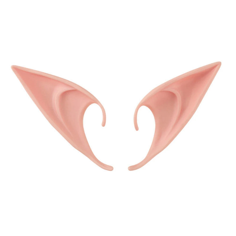 1-20pair Mysterious Angel Elf Ears Artificial Latex Ears for Halloween Decor Fairy Cosplay Costume Masquerade Accessories