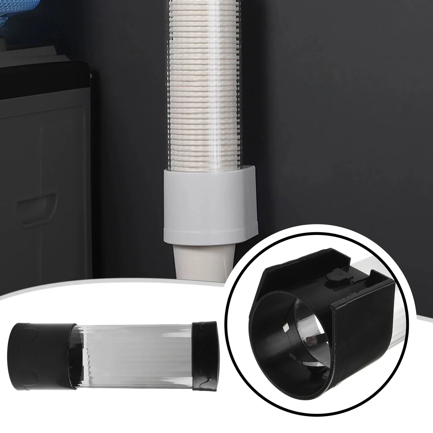 Dispenser Plastic Cup Holder Wall Mounted Automatic Cup Storage Rack Cups Container Disposable Cups Holder fixes for cover