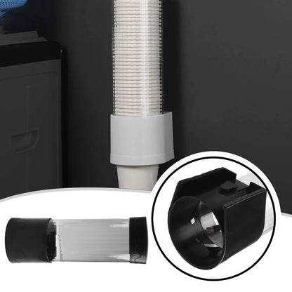 Dispenser Plastic Cup Holder Wall Mounted Automatic Cup Storage Rack Cups Container Disposable Cups Holder fixes for cover