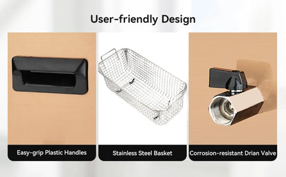 6.5L Ultrasonic Cleaner, 40kHz Ultrasonic Bath, Cleaning Machine For Jewellery Dental Motorbike Carburetor Auto Parts etc