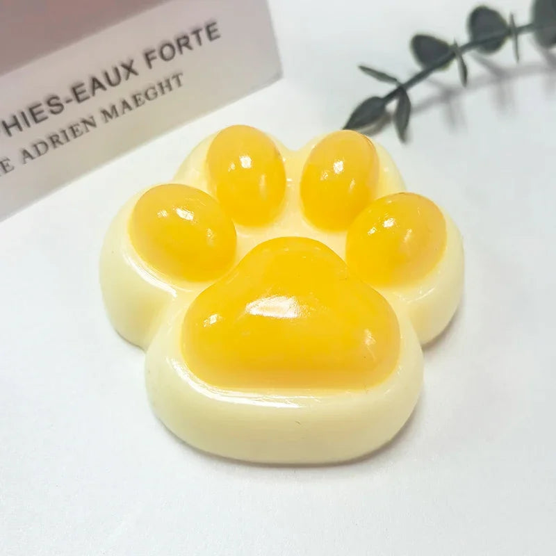 Soft Taba Squishy Cat Paw Fidget Toys  Sensory Stress Relief Toy for Kids Adults Anxiety Relaxation, Squeeze Gift for Friends