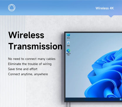 Hagibis Wireless HDMI-compatible Transmitter and Receiver Enterprise 4K Extender Kit Display Adapter Dongle Casting Video Audio