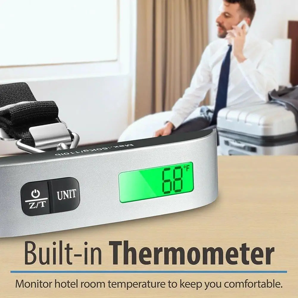 Digitale, tragbare Gepäckwaage 110 lb (50 kg) zum Aufhängen für Reisekoffer