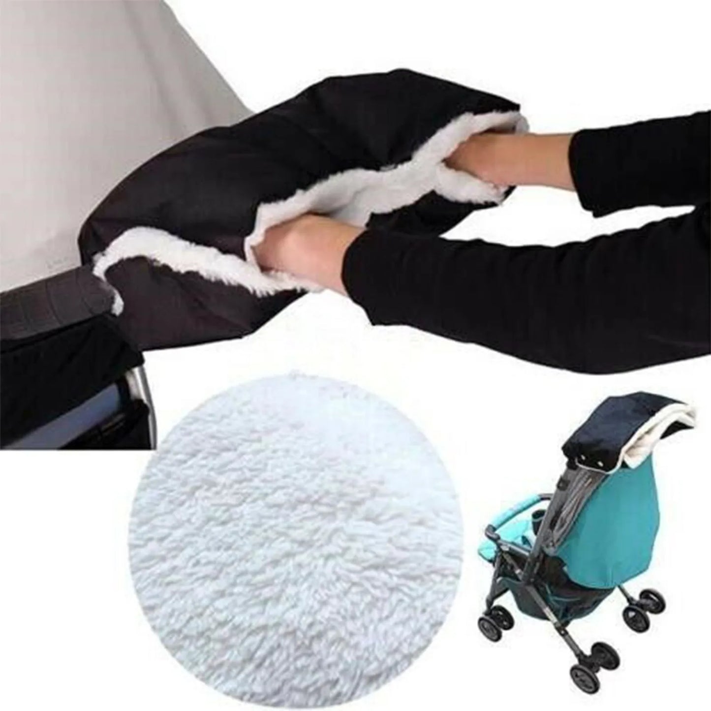 Winter Warmer Gloves Pram Pushchair Hand Muff Waterproof Stroller Accessory Gift