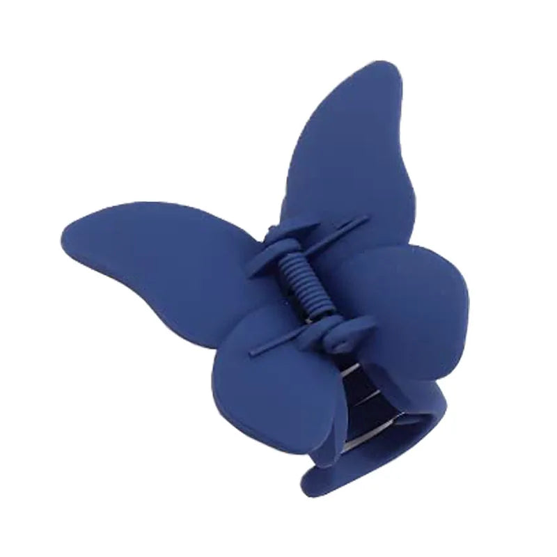 Matte Butterfly Hair Claw Solid Simple Ponytail Holders Barrettes Sweet Fairy Hair Clip Elegant Hairpin Claw Styling Accessories