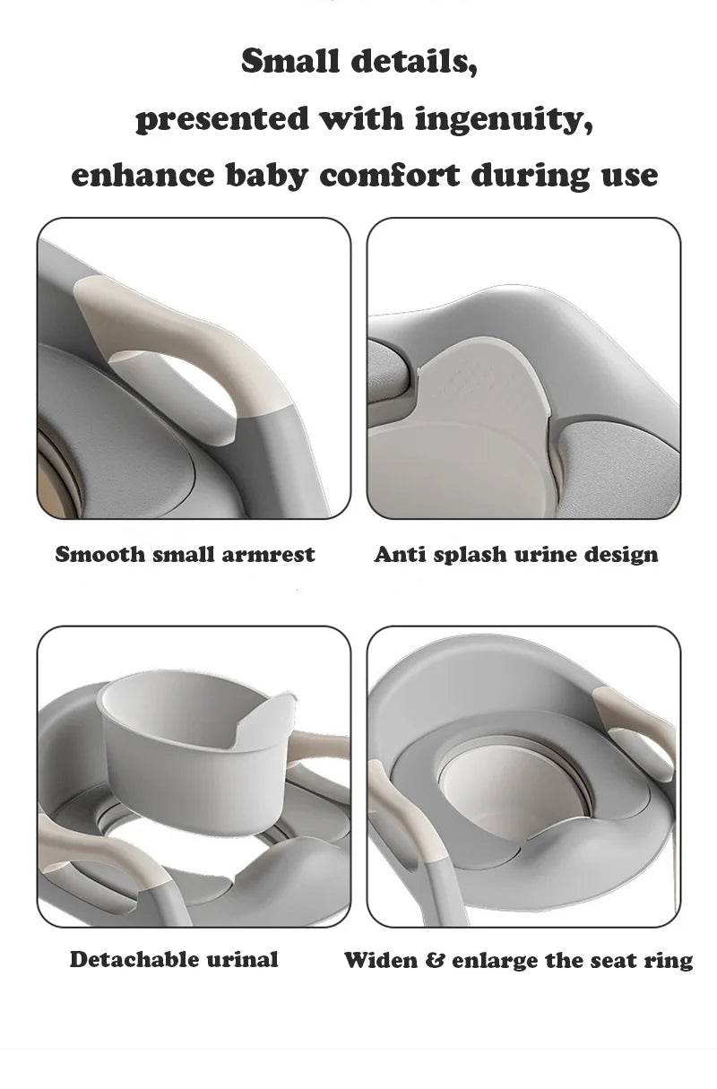 Newly Upgraded Baby Boy Portable Potty Child Potty Training Seat Baby Toilet Pot Step Stool Baby Potty Portable Child Urinal