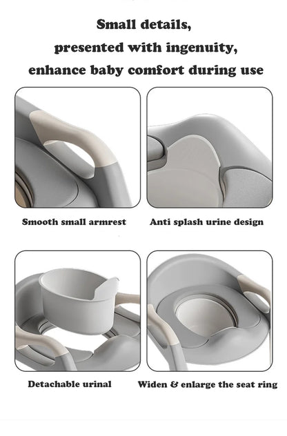 Newly Upgraded Baby Boy Portable Potty Child Potty Training Seat Baby Toilet Pot Step Stool Baby Potty Portable Child Urinal