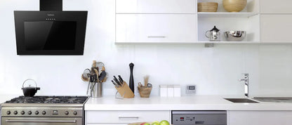 TopStrong 60cm Wall Mount Tempered Glass Stainless Steel Range Cooker Extractor Hood UKGV4760