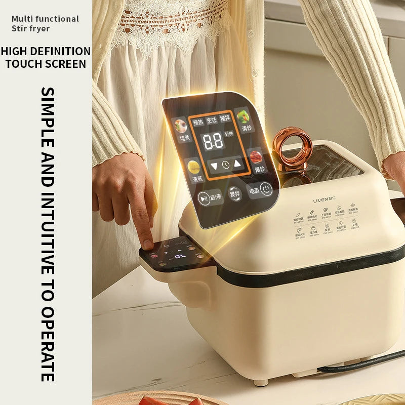 Vollautomatischer Wok-Roboter für Zuhause – keine Aufsicht erforderlich – Drehender und wendender Wok-Roboter