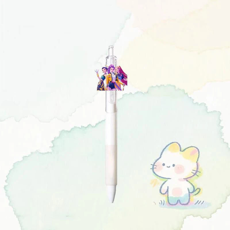 Demon Hunters Gel Pen Kpop Pen Hunter Ballpoint Pen Party Favors for Guest School Office Stationery Supplies Writing Tools