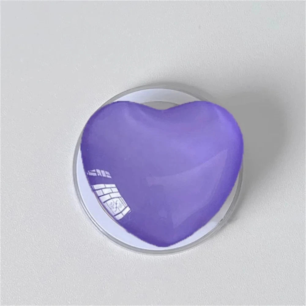 Korean Cute 3D Love Heart For Magsafe Magnetic Phone Griptok Grip Tok Stand For iPhone Wireless Charging Holder Bracket