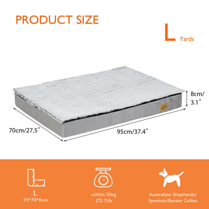 L-3XL Dog Bed Orthopedic Pet Calming Bed Soft Sponge Foam Base Dog Crate Kennels Mat with Removable Cover