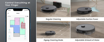 Lefant M1 Robot Vacuum Cleaner with mopping 4000Pa Suction, Lidar Navigation,WiFi/App/Alexa, Ideal for Pet Hair,Carpet