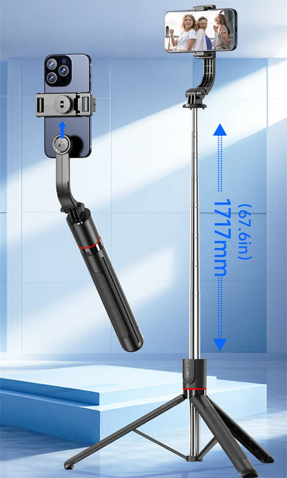 Roreta 1.7M Selfie Stick Wireless Tripod Stand with Bluetooth Remote Extendable Tripod for Mobile Phone Tlktok Live Streaming