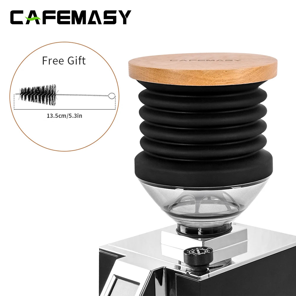 CAFEMASY Coffee Beans Grinder Single Dose Hopper And Bellows Coffee Grinder Bean Bin Blowing Cleaning Tool For Eureka Mignon