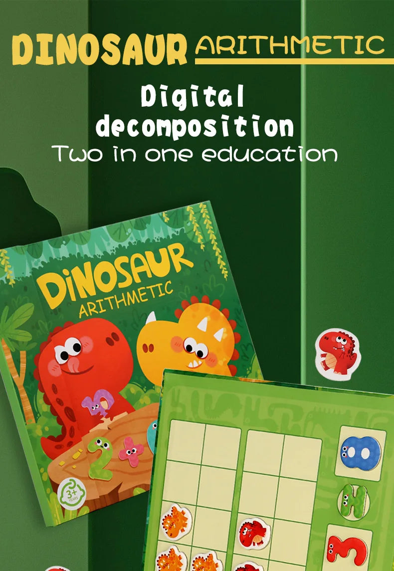 Kids Math Arithmetic Magnetic Stickers Digital Decomposition Arithmetic Montessori Games Baby Early Learning Education Toys