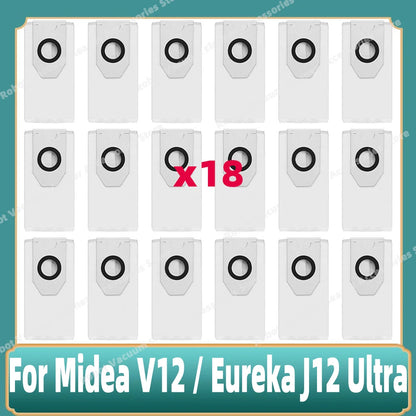 Compatible For 미디어 Midea V12 / Eureka J12 Ultra Main Side Brush Mop Cloth Filter Dust Bag Accessories Spare Replacement Parts