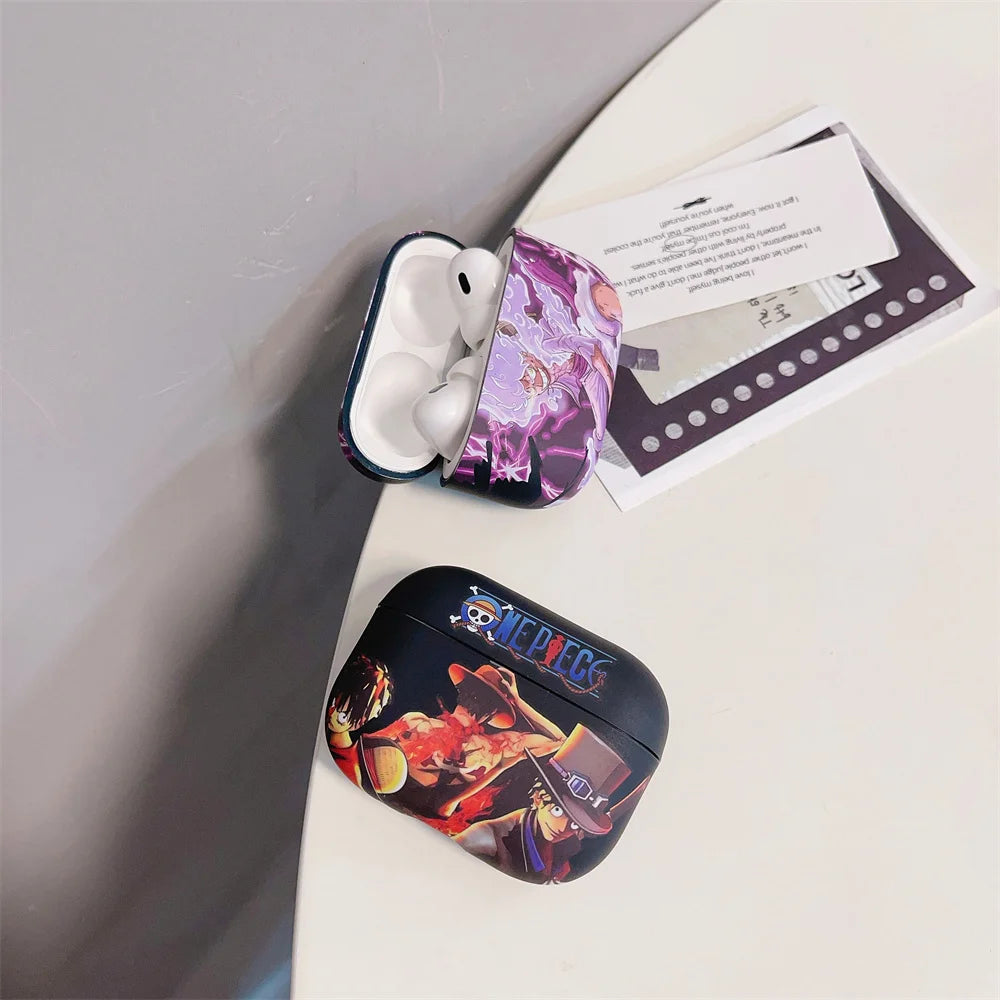 Cartoon One Piece Earphone Case For AirPods Pro Pro2 Bluetooth Wireless Headset Cover for Airpods 1 2 3rd 4 2024 Gifts