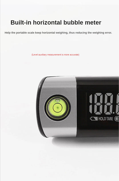 IHOYI Portable Electronic Scale, Household Small 50kg Portable Mini Spring Hook Weighing, High-Precision Luggage Weighing Device