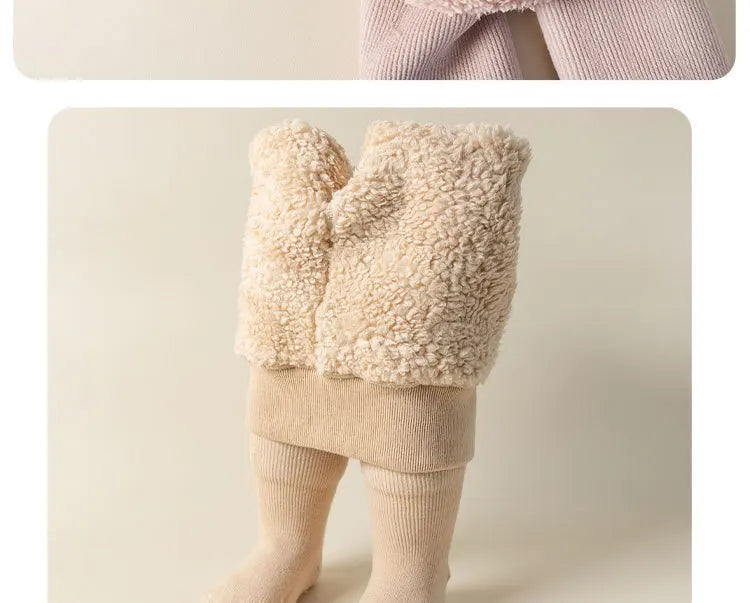 Winter Kids Tights for Girls - Thick Warm Cotton Pantyhose for Toddlers & Children 0-8 Years