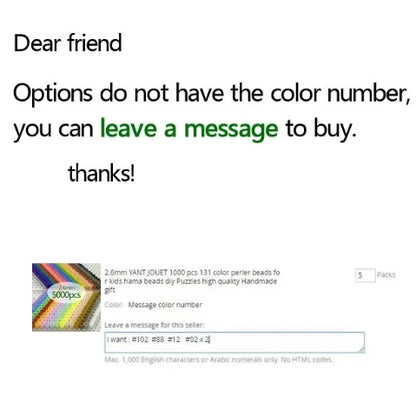 5000pcs/bag/60g 2.6mm Hama Beads Kids Fun Craft DIY Handmaking Fuse perler PUPUKOU Beads Creative Intelligence Educational Toys