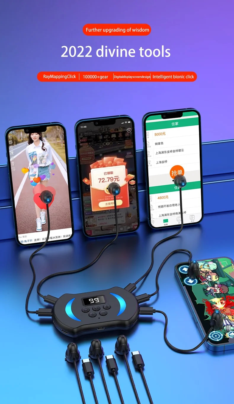 Auto Screen Clicker tiktok like tap smart speed adjustment Phone Pad Tablet laptop auto clicker