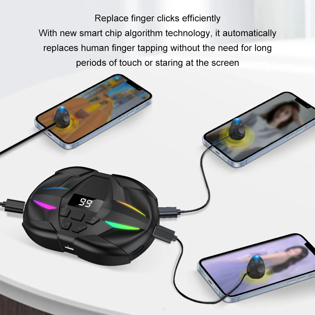G55 Auto Clicker Physical Simulation Finger Click Device Adjustable Finger Clicking Simulator Game Clicker For Live Broadcast