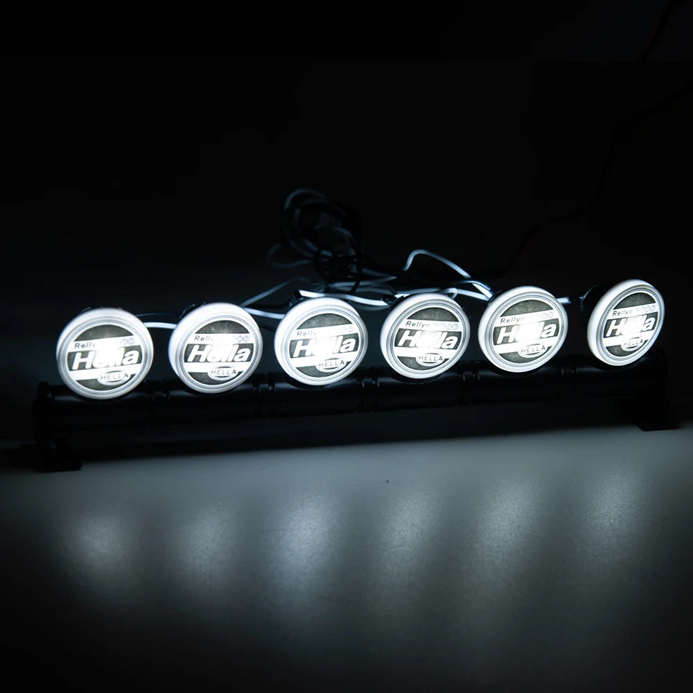 MIBIDAO 2/4LED RC Car Roof Light Round Lamp Spotlight For 1/10 Axial SCX10 II 90046 TRX4 Tamiya CC01 D90 D110