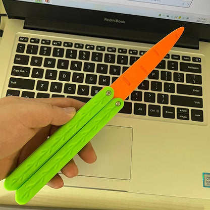 Gravity Folding Claw Knife Radish Knife 3d Printing Gravity Knife Small Radish Knife Push Card Decompression Fidget  Mini Toy