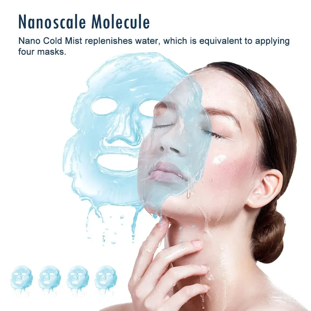 Nano Facial Steamer Mist Spray Eyelash Extensions Cleaning Pores Water Moisturizing Hydrating Face Cute Mini Handheld Sprayer