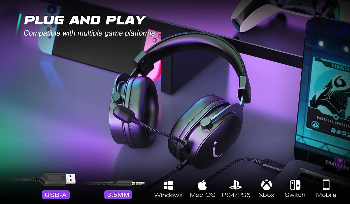 FIFINE Gaming Audio Set Microphone/Mixer/Headset for Streaming Podcasting,Podcast Set for Youtube/OBS/Tiktok/X/VK - AM8/H9/SC3
