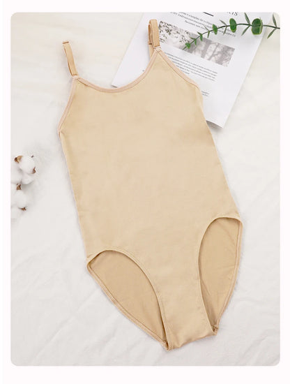 Ballet Leotards for Girls Dance Underwear Camisole Gymnastics Leotard Kids Sleeveless Dance Leotard Nude Slimming Bodysuit