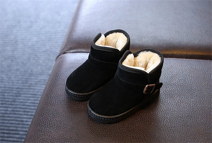 Kids Winter Slippers - Luxury Fur Lined Non-Slip Indoor Boots for Boys & Girls