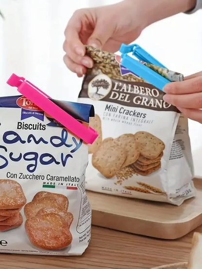 5-30pcs Colorful Sealing Clips Moisture-Proof Fresh-Keeping Snack Bag Sealer Clamp for Plastic Bags Reusable Kitchen Accessory