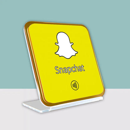 NFC Dual Chips Acrylic Restaurant Table Display Stand for Google+Instagram Google+Facebook Social Media